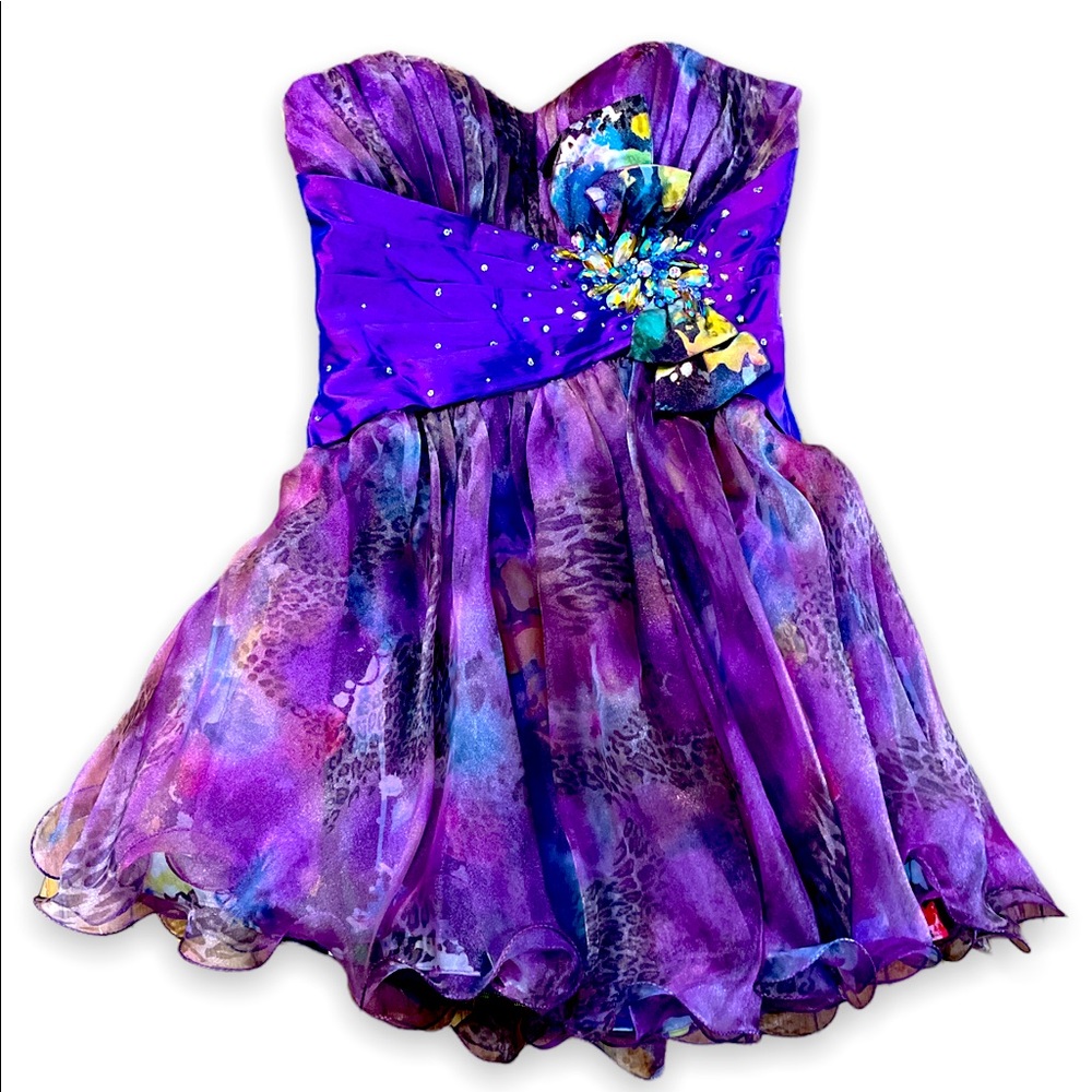 Strapless prom dress